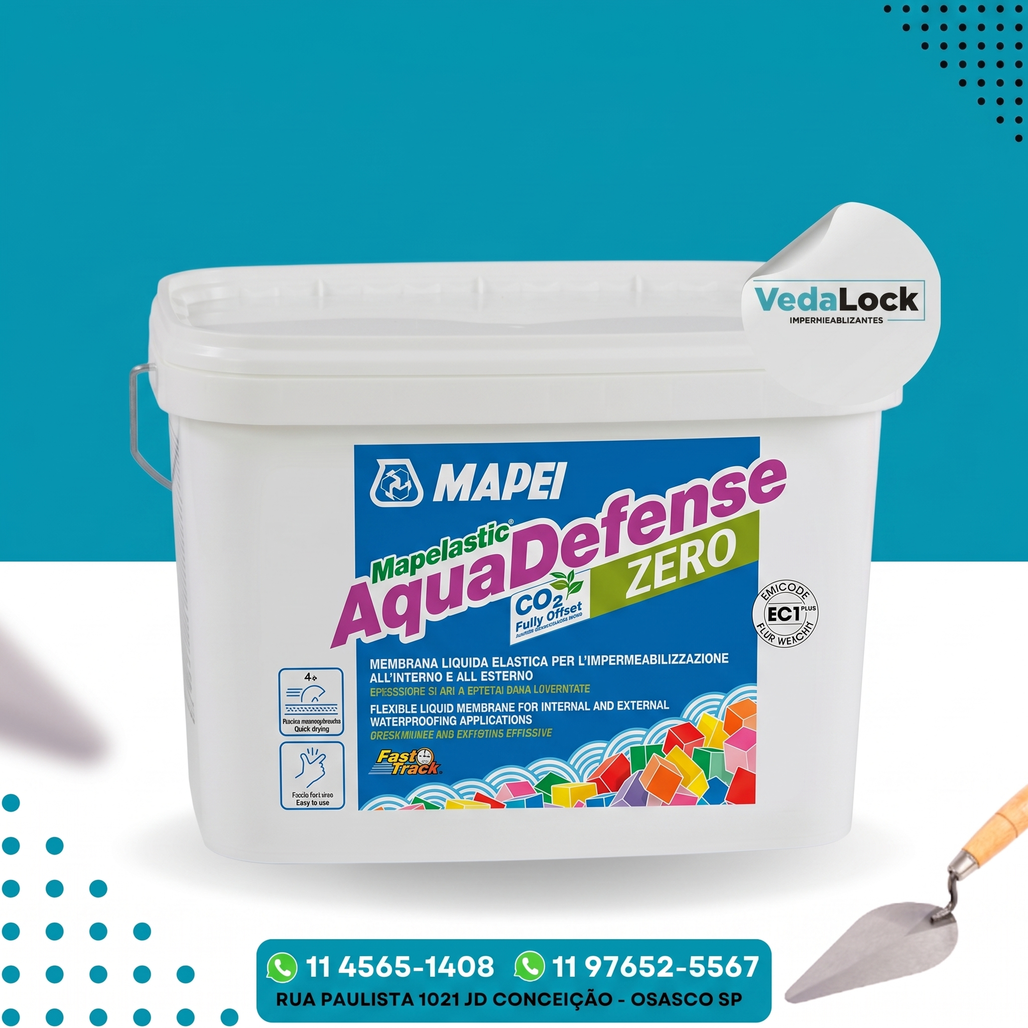 AQUADEFENSE ZERO BALDE 15KG - MAPEI