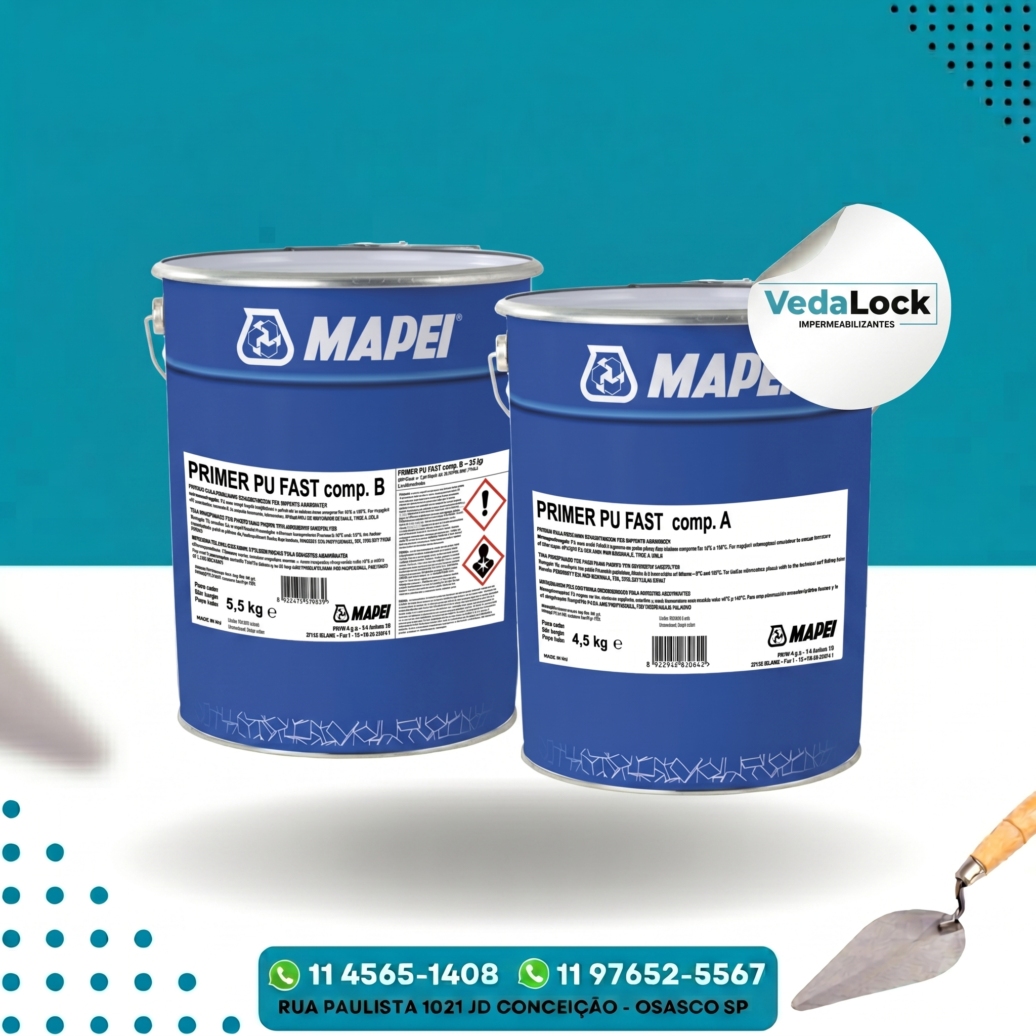 PRIMER PU FAST KIT 10KG - MAPEI